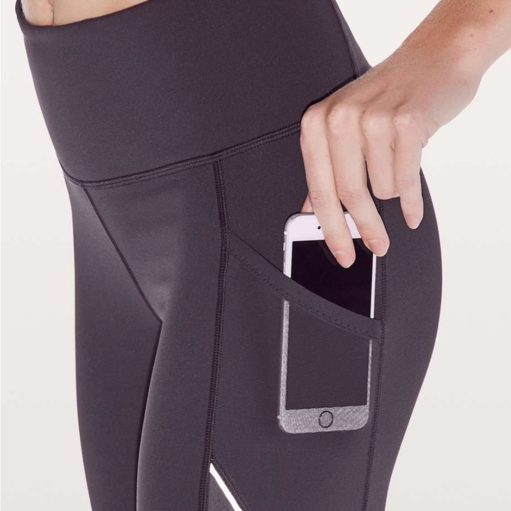 Lululemon Fast As Light Crop Boysenberry Leggings 10 - Picture 3 of 8